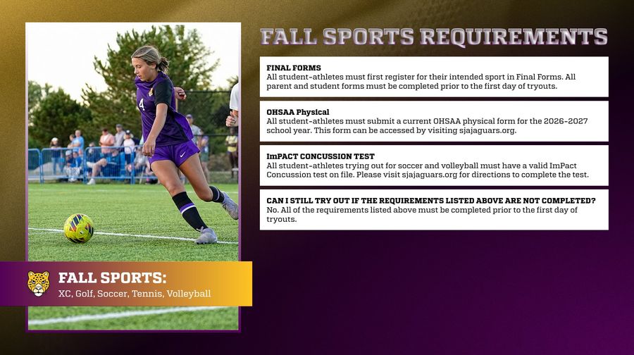 Fall Sports Requirements